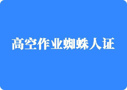 美女扒开下面让我操高空作业蜘蛛人证